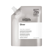 Loreal Professionnel Paris Serie Expert Silver Çok Açık Sarı, Gri ve Beyaz Saçlar İçin Renk Dengeleyici Mor Şampuan Refill 500 ml