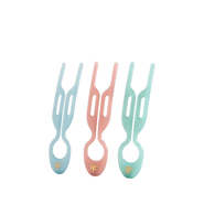 Fiona Franchimon Nº 1 HAIRPIN Saç Tokası Tokyo Collection Seashell Pink, Tantalizing Blue ve Sky Blue 3 Adet