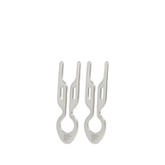 Fiona Franchimon Nº 1 HAIRPIN Petite Çelik Saç Tokası White Gold 2 Adet