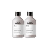 Loreal Professionnel Paris Serie Expert Silver Çok Açık Sarı, Gri ve Beyaz Saçlar için Renk Dengeleyici Mor Şampuan 300 ml 2 Adet