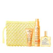 Nuxe Sun Silky Summer Routine Güneş Koruyucu Yüz, Vücut Kremi ve Kuru Yağ