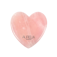 Aurelia Geneve Yassı Kalp Şekilli Gua Sha Taşı Pembe Kuvars