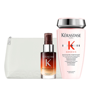 Kerastase Dökülme Karşıtı Güçlendirici Saç Bakım Seti ve Beyaz Düz Çanta
