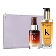 Kerastase Yoğun Besleyici Saç Bakım Seti ve Purple Flat Pouch