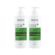 Vichy Dercos Kuru Saçlar için Kepeğe Karşı Etkili Bakım Şampuanı 390 ml 2 Adet