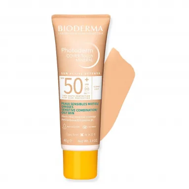 Bioderma Photoderm Cover Touch Light SPF50+ 40 ml - Leke ve kusurları kapatarak cildinizi mükemmelleştirirken aynı zamanda yüksek güneş koruması sağlar.