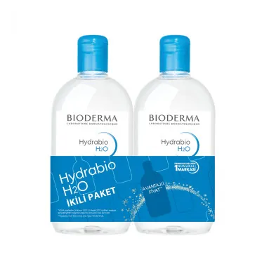 Bioderma Hydrabio H2O Nemlendirici Etkili Makyaj Temizleme Suyu 500 ml 2 Adet