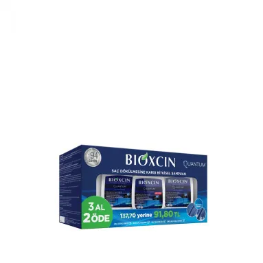 Bioxcin Quantum Yağlı Saçlar İçin Şampuan 3 Al 2 Öde 3x300 ml