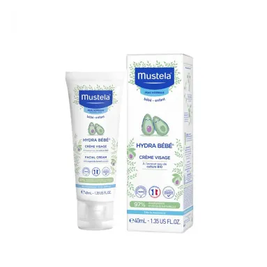 Mustela Hydra Bebe Organik Avokadolu Bebek Yüz Kremi 40ml