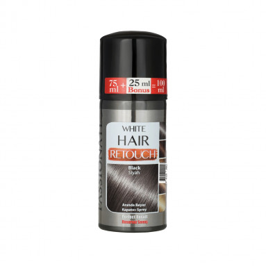 Passionate Anında Beyaz Kapatıcı Sprey Siyah 100 ml