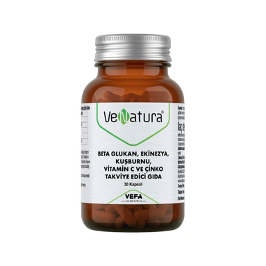 VeNatura Beta Glukan Ekinezya Kuşburnu Vitamin C ve Çinko 30 Kapsül