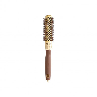 Olivia Garden Expert Blowout Shine Wavy Bristles Altın ve Kahverengi Fön Fırçası 25