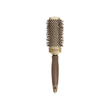 Olivia Garden Expert Blowout Straight Wavy Bristle Altın ve Kahverengi Fön Fırçası 40