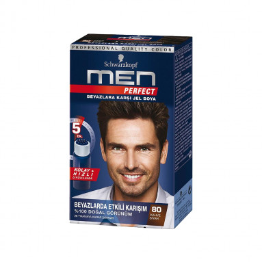 Schwarzkopf Men Perfect Saç Boyası 80-Kahve Siyah 80ml