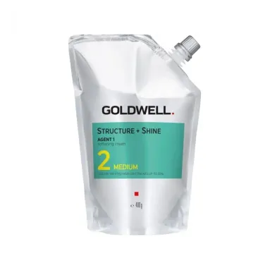 Goldwell Structure + Shine Agent 1 Boyalı Yada Açılmış Saçlar İçin Kalıcı Düzleştirici Krem 2 Medium 400 g