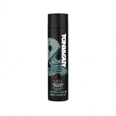 TONI&GUY Men Deep Clean Shampoo Erkekler için Yoğun Arındırıcı Şampuan 250 ml