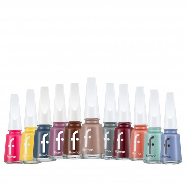 Flormar Nail Enamel Yüksek Pigmentli Parlak Bitişli Oje