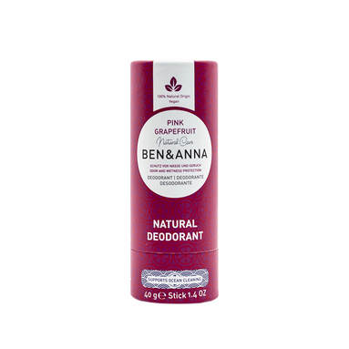 Ben & Anna Papertube Pink Grapefruit Natural Deodorant 40 g