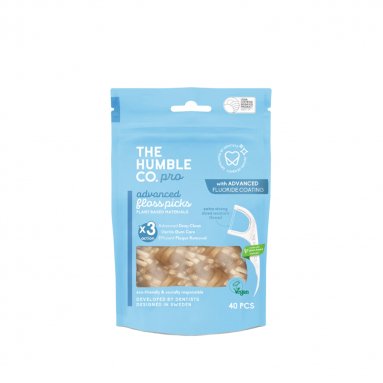 The Humble Co Pro Advanced Floss Picks Bitki Bazlı Kürdan Diş İpi 40 Adet