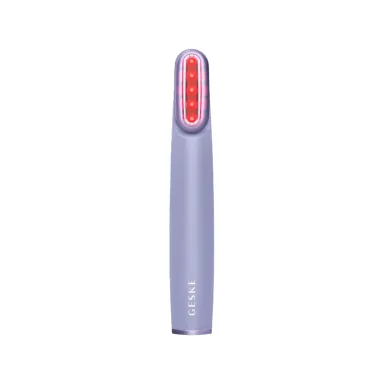 Geske Titreşimli Döner Başlıklı Led Terapili Cilt Sıkılaştırıcı Yüz Bakım Cihazı Rotatable Head Skin Firming Wand Mor