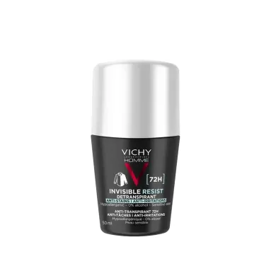Vichy Homme Invisible Resist İz ve Terleme Karşıtı Erkek Roll-on Deodorant 50 ml