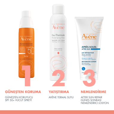 Avene Güneşten Koruyucu SPF 50+ Vücut Spreyi 200 ml - Hassas Ciltler İçin Yüksek Koruma Sağlayan Güneş Spreyi