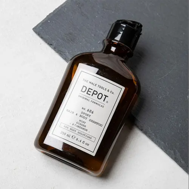 Depot No. 606 Sport Hair & Body Şampuan 250 ml - Vücut ve saçlar için enerji veren spor şampuanı.