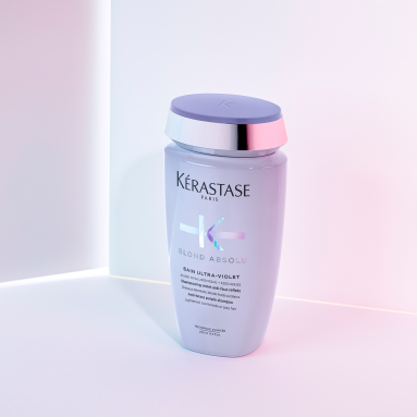 Kerastase Blond Absolu Bain Ultra-Violet İstenmeyen Turuncu Yansımaları Nötralize Eden Şampuan 250 ml - İstenmeyen sıcak tonları ortadan kaldıran, soğuk renk tonu sağlayan yüksek performanslı şampuan