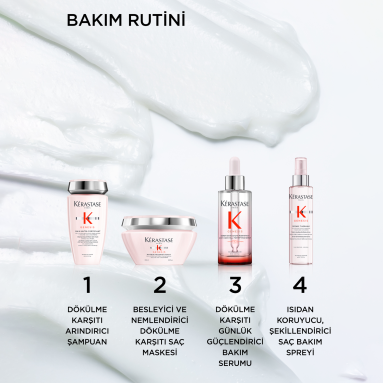 Kerastase Genesis Masque Reconstituant Güçlendirici Saç Maskesi 200 ml - Güçsüz saçları onaran ve nem dengesini sağlayan bakım maskesi görseli