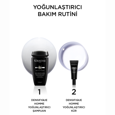 Kerastase Densifique Bain Densite Homme Erkekler İçin Yoğunluk Kazandıran Şampuan 250 ml – Saç derisini güçlendiren, ince telli saçları kalınlaştıran yoğun bakım şampuanı.