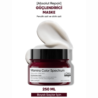 Loreal Professionnel Paris Serie Expert Vitamino Color Spectrum Boyalı Saçlar İçin Güçlendirici Maske 250 ml - Boyalı saçları besler ve güçlendirir, renk koruma sağlar.