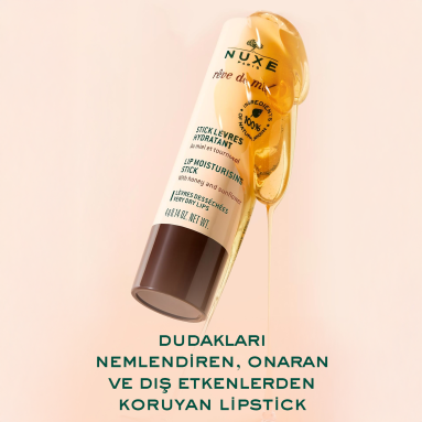 Nuxe Reve De Miel Lip Moisturizing Stick Dudak Kremi 4 g - Dudakları nemlendirip besleyen, koruyucu etkili dudak kremi