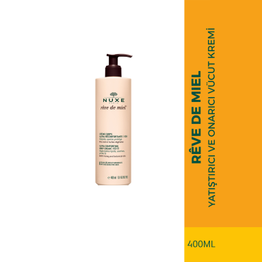 Nuxe Reve De Miel Ultra Comforting Body Cream Vücut Kremi 400 ml - Cildi rahatlatıp nemlendirirken, pürüzsüzlük sağlayan vücut kremi
