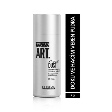 Loreal Professionnel Paris Tecni Art Super Dust Doku ve Hacim Veren Pudra 7 g - Saçlara hacim ve yoğunluk katarak, profesyonel dokunuş sunan hacim arttırıcı pudra