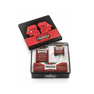 Proraso Vintage Set Yenileyici Primadopo - Cildi Yenileyen ve Ferahlatan Bakım Ürünleri İçeren Tıraş Seti