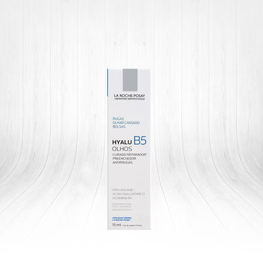 La Roche Posay Hyalu B5 Kırışıklık Karşıtı Aydınlatıcı Göz Kremi 15 ml - Göz çevresindeki koyu halkaları ve ince çizgileri hedefler, aydınlık bir görünüm sağlar.