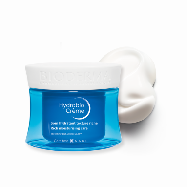 Bioderma Hydrabio Nemlendirici Bakım Kremi 50 ml – Cildi derinlemesine nemlendirip rahatlatan, 50 ml'lik Bioderma Hydrabio nemlendirici bakım kremi.