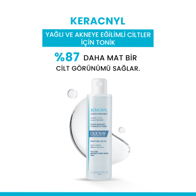 Ducray Keracnyl Tonik Yağlı ve Akneye Eğilimli Ciltler İçin Tonik 200 ml - Ducray Keracnyl tonik, yağlı ve akneye eğilimli ciltler için 200 ml çözüm.