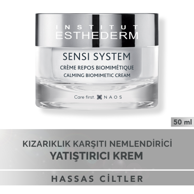 Esthederm Sensi System Calming Biomimetic Cream 50 ml - Hassas Ciltler İçin Yatıştırıcı ve Güçlendirici Biyomimetik Krem