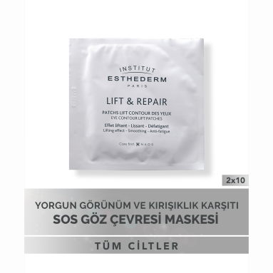 Esthederm Lift & Repair Eye Contour Lift Patches 10x3 ml - Göz Altı Torbalarını Azaltan, Anında Lifting Etkili Göz Pedi Bakımı