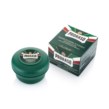 Proraso Okaliptüs ve Mentollü Tıraş Sabunu 150 ml – Ferahlatıcı okaliptüs ve mentol etkisiyle cildi canlandıran, 150 ml'lik tıraş sabunu.