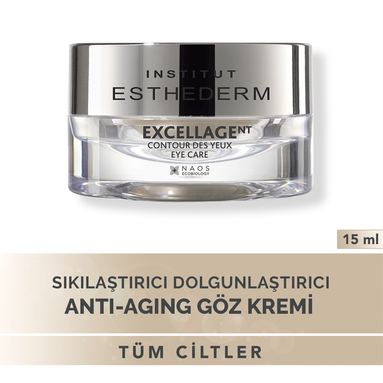Esthederm Excellage Eye Care 15 ml - Göz çevresindeki kırışıklıklar, şişlik ve koyu halkalar için özel olarak formüle edilmiş yoğun bakım kremi