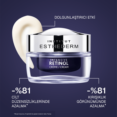 Esthederm Intensive Retinol Cream 50 ml - İnce Çizgi ve Kırışıklıklara Karşı Etkili, Retinol İçerikli Yoğun Gece Kremi