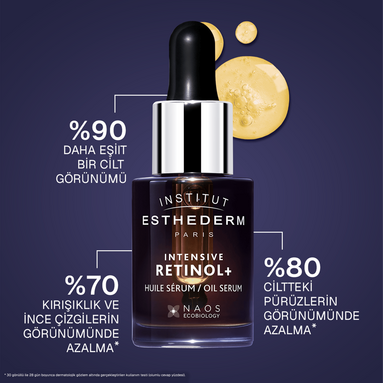 Esthederm Intensive Retinol Oil Serum 15 ml - Yaşlanma Belirtilerini Azaltan ve Cilt Dokusunu Yenileyen Retinol Yağ Serumu