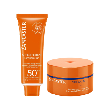 Lancaster Sun Sensitive Oil-free Milky Fluid Spf50 & Tan Deepener Tinted Jelly Spf6