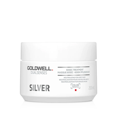 Goldwell Dualsenses Silver 60Sec ve Sarı Saçlar İçin Maske