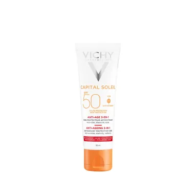 Vichy Capital Soleil SPF 50 Yaşlanma Karşıtı Yüz Güneş Kremi 50 ml