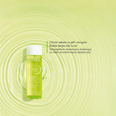 Bioderma Sebium Lotion Arındırıcı Tonik 200 ml – Ciltteki kir ve fazla yağı temizleyerek ferah bir görünüm sağlayan, dermatolojik olarak test edilmiş tonik.