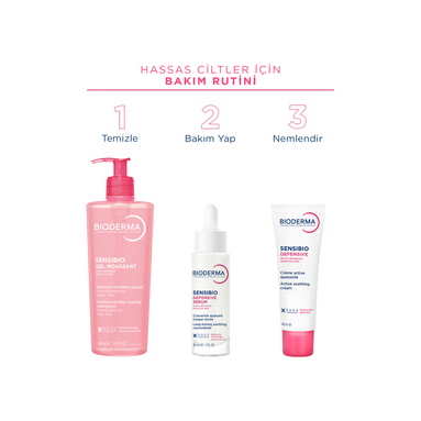 Bioderma Sensibio Foaming Yüz Temizleme Jeli - 2'li Avantaj Paketiyle Uzun Süreli Kullanım