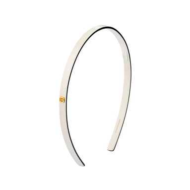 Balmain Cellulose Acetate Headband Saç Bandı Küçük Beyaz Siyah